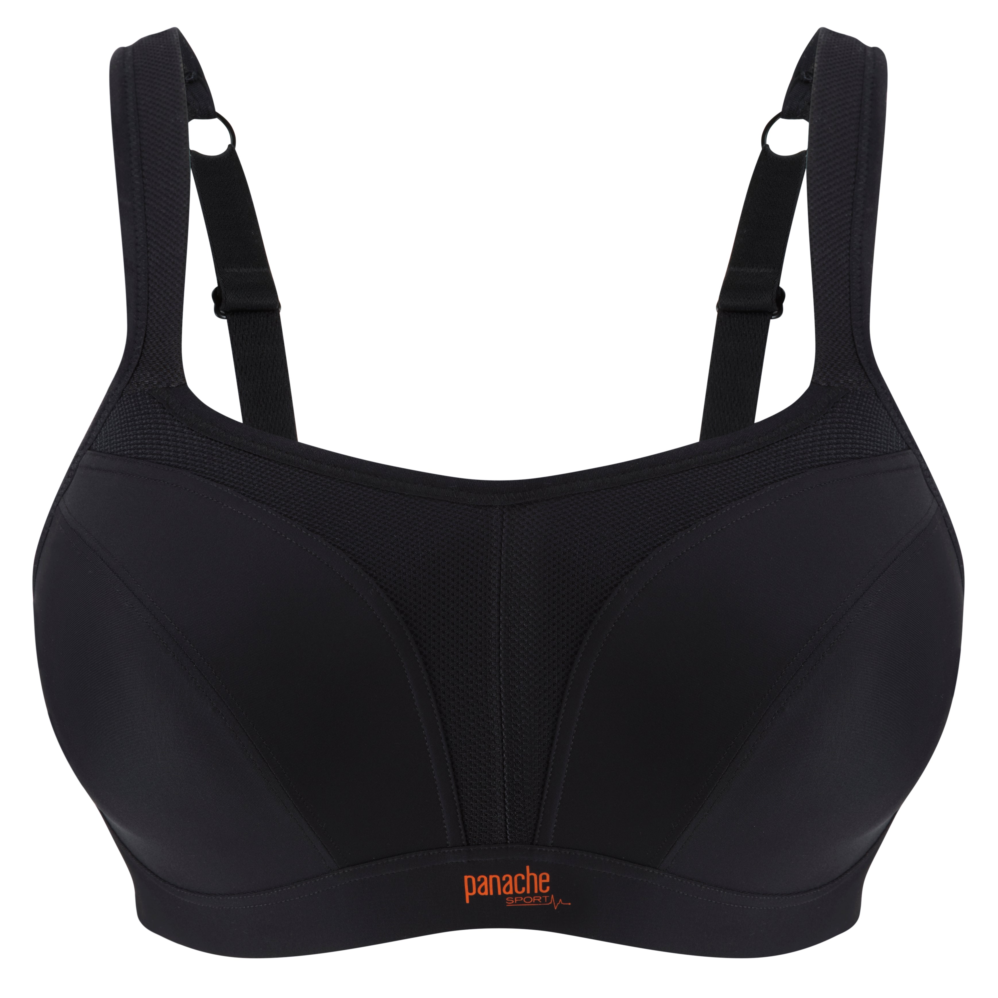 Panache Power Sports Bra Bra Fittings by Court 28G US / 28F UK BLACK