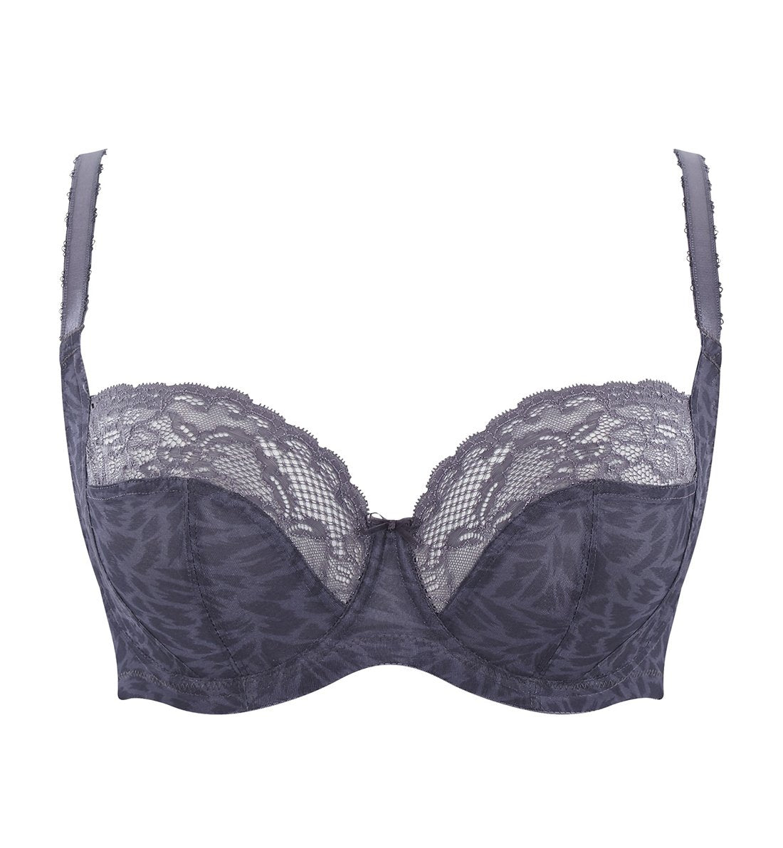 Panache Jasmine Balconnet *Final Sale* Bra Fittings by Court 30K US / 30H UK GREY ANIMAL