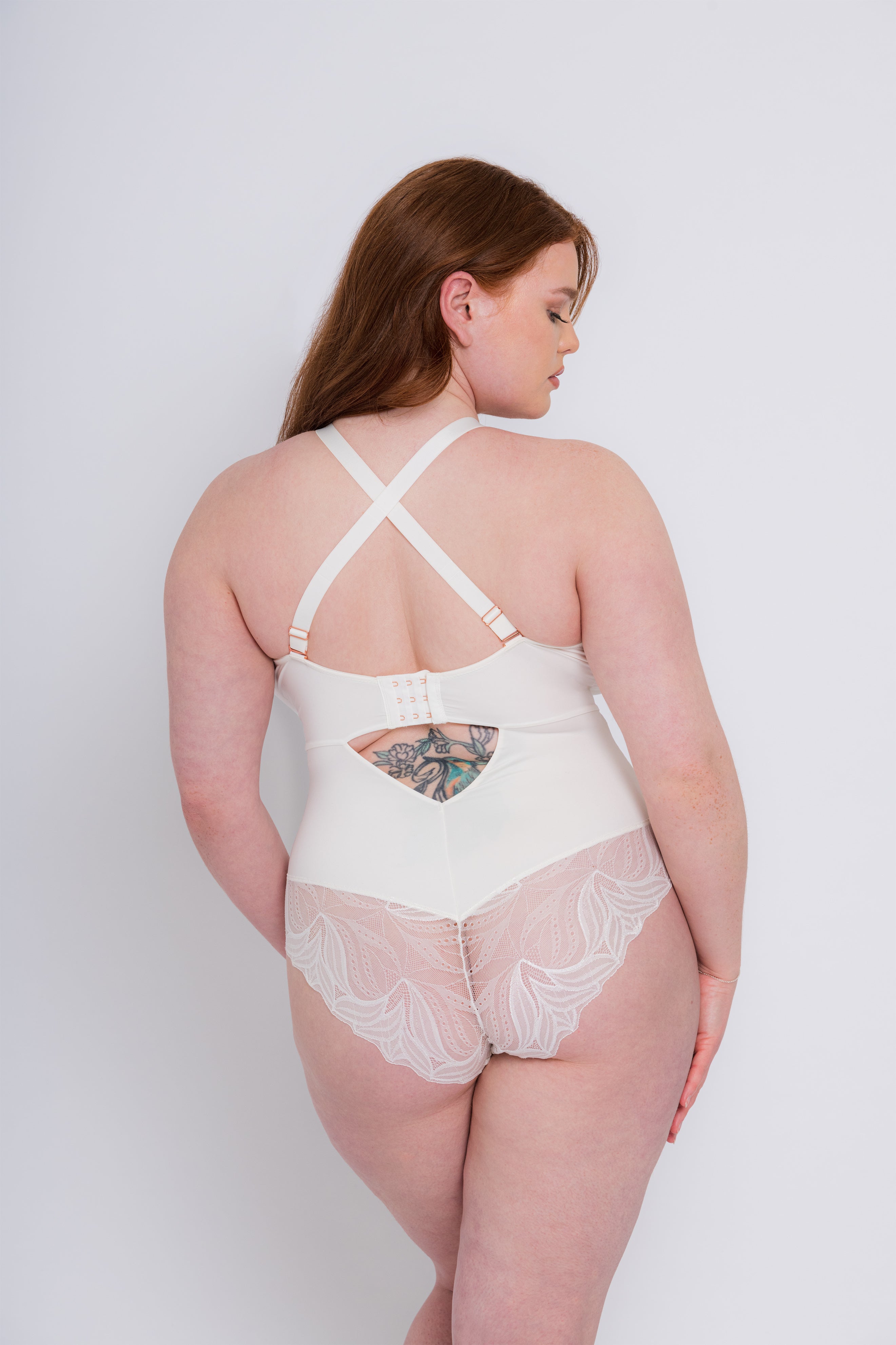 Curvy Kate Scantilly Indulgence Stretch Lace Bodysuit Bra Fittings by Court
