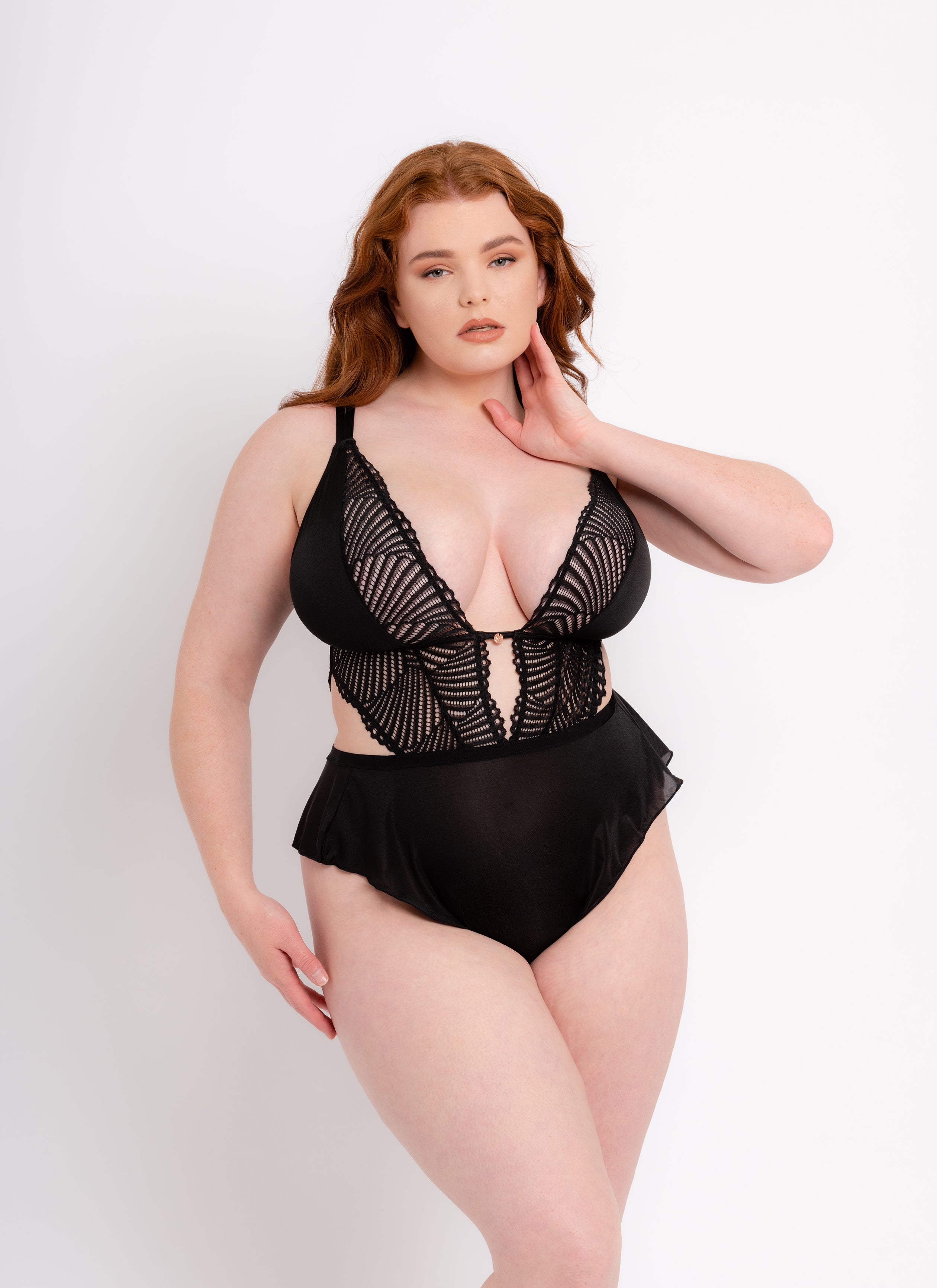 Curvy Kate Scantilly After Hours Teddy *Final Sale* Bra Fittings by Court 2XL BLACK