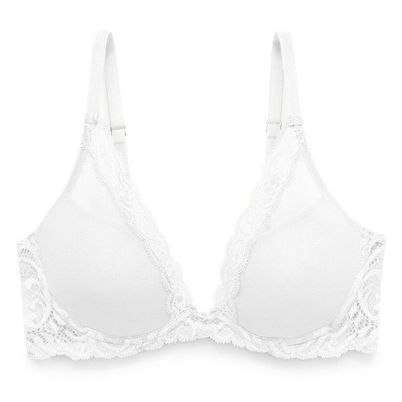 Natori Feathers Plunge Molded Cup Natori 30B WHITE