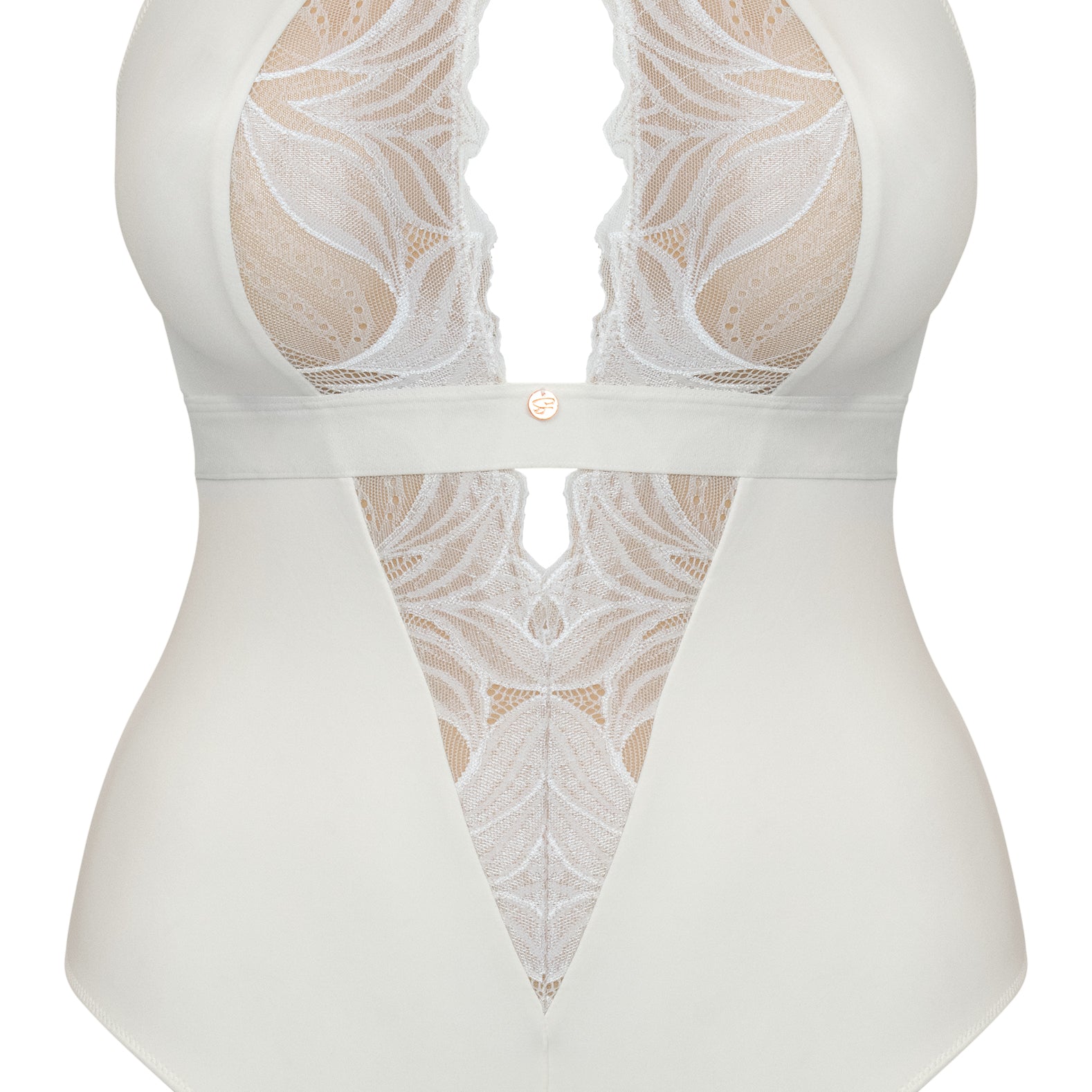 Curvy Kate Scantilly Indulgence Stretch Lace Bodysuit Curvy Kate L IVORY