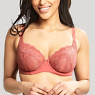 Panache Rocha Low Front Balconnet *Final Sale* Bra Fittings by Court 28L US / 28HH UK GARNET ROSE