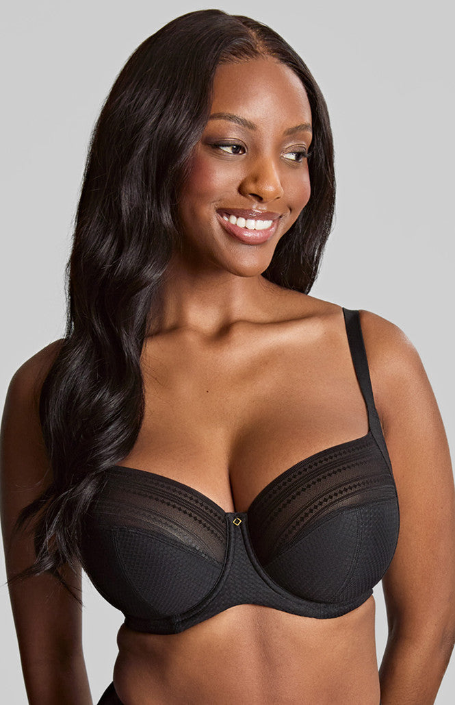 Panache Serene Bra - BLACK Bra Fittings by Court 28G US / 28F UK BLACK