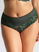 Panache Allure Deep Brief - Forest Green Bra Fittings by Court