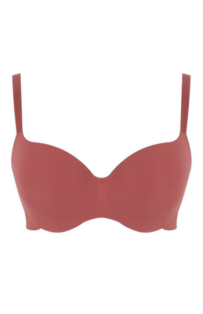 Panache 365 Moulded T Shirt Bra Molded Cup Bra Fittings by Court 28DD LIPSTICK