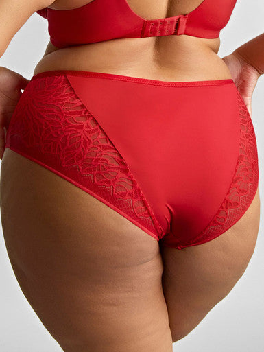 Sculptresse by Panache Sophia Deep Brief - Red Bra Fittings by Court