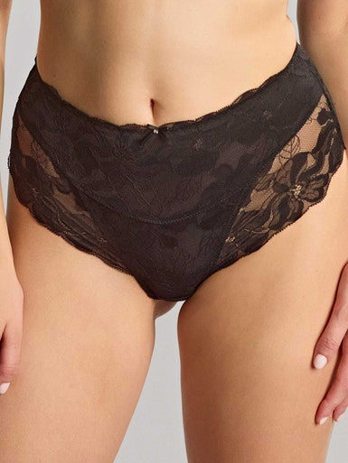 Panache Evangeline Deep Brief - Black Bra Fittings by Court 6 US / 10 UK (S) BLACK