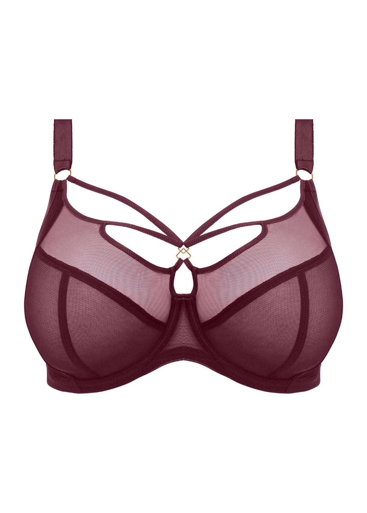 Elomi Sachi Plunge Bra *Final Sale* Plunge Elomi 42G US / 42F UK CABERNET