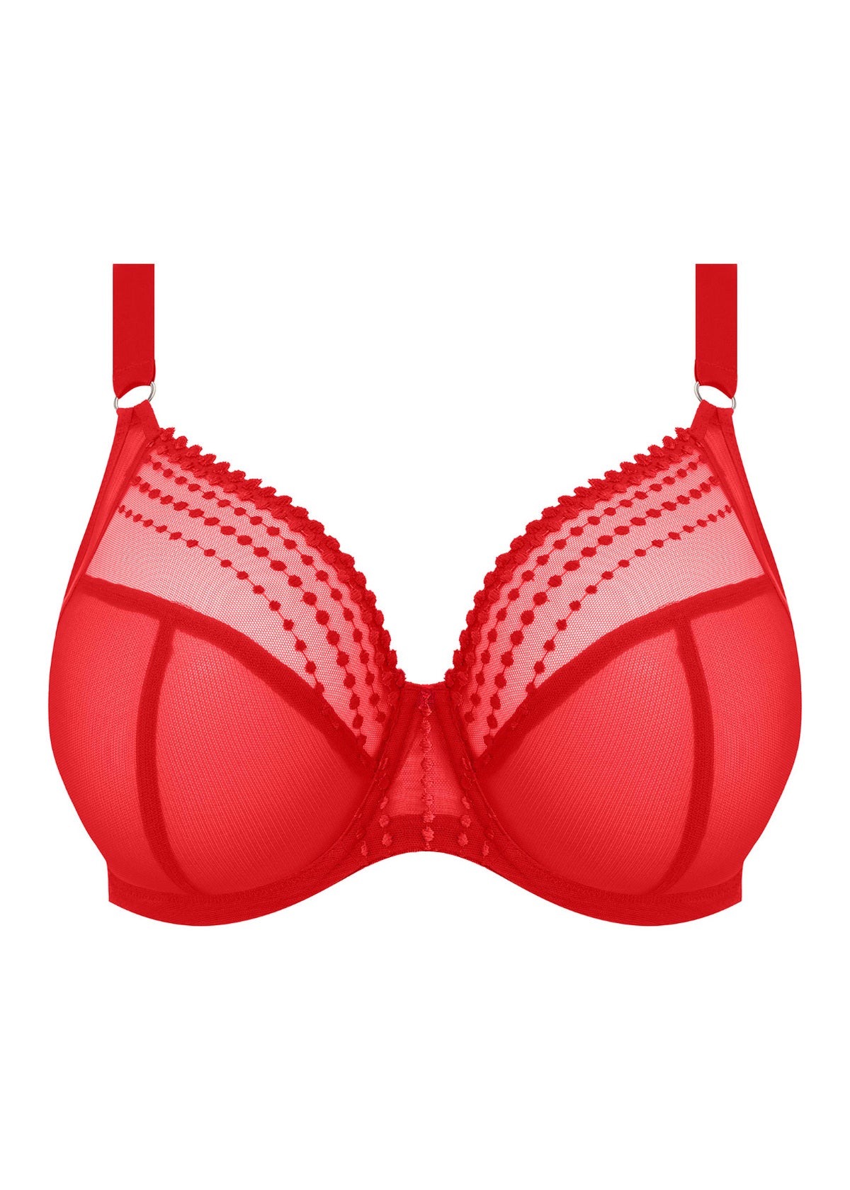 Elomi Matilda - Haute Red Bra Fittings by Court 32J US / 32GG UK HAUTE RED