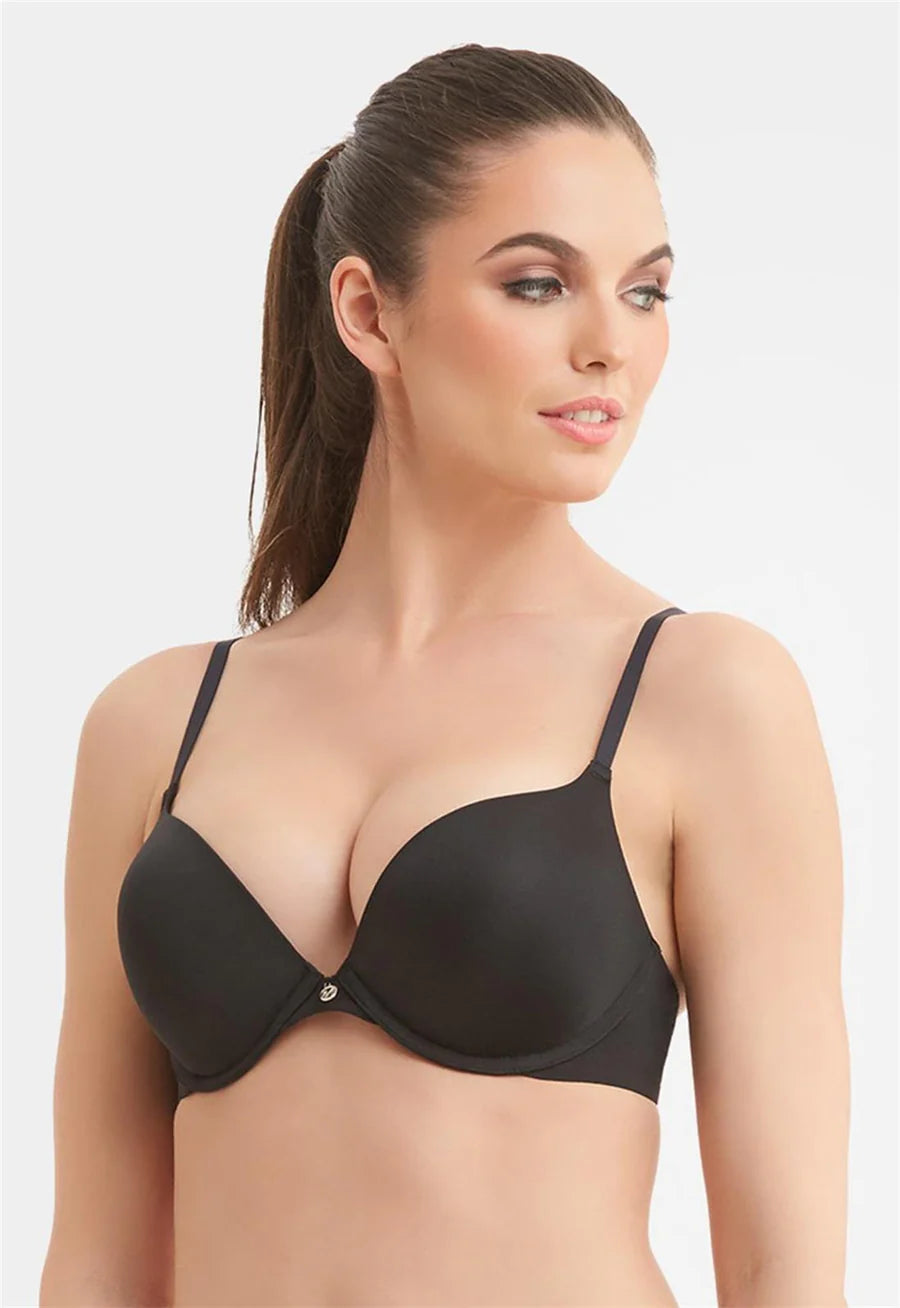 Montelle Prodigy Push Up Bra Padded Montelle 30B BLACK