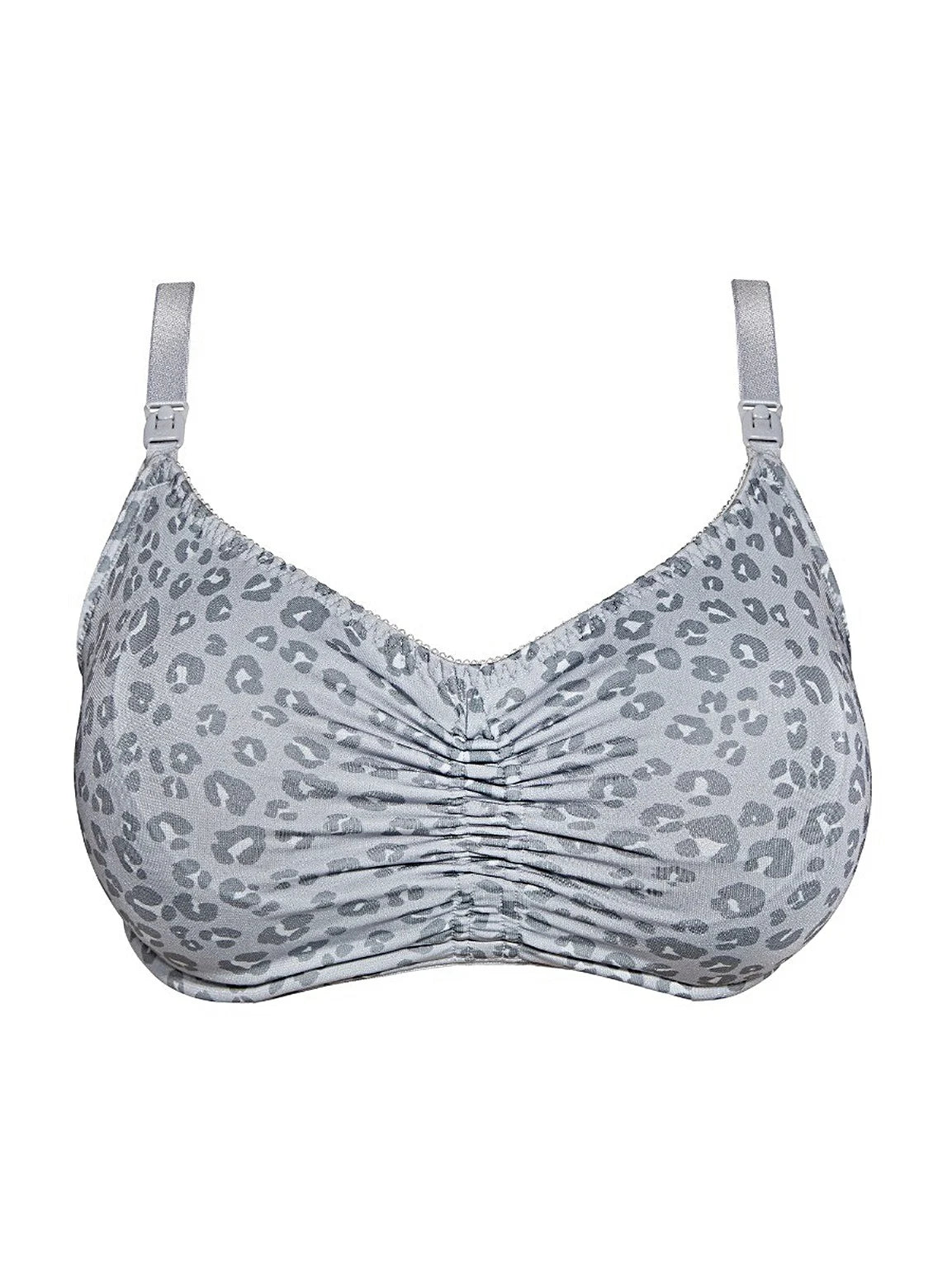 Royce Blossom Wireless Nursing Bra Royce 34L-N US / 34HH-JJ UK GREY LEOPARD