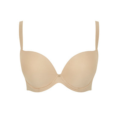 Panache Faith Moulded Plunge Bra Molded Cup Bra Fittings by Court 28DDD US / 28E UK LATTE