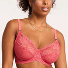 Montelle Muse Full Cup Lace Bra - Spiced Coral Bra Fittings by Court 32DDD (F) US / 32E UK SPICED CORAL