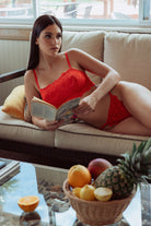 Kilo Brava Tigerlily Lace Cami Bralette Bra Fittings by Court S (32B-DD) TIGERLILY RED