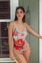 Kilo Brava Mesh Bodysuit Bra Fittings by Court S 3D Floral