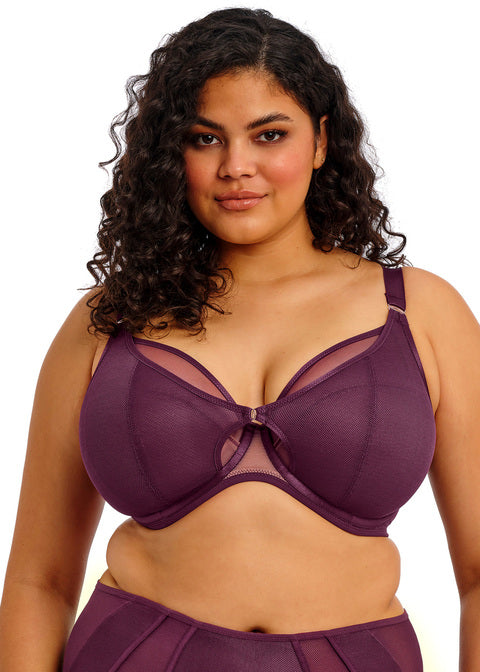 Elomi Kintai - Blackberry Bra Fittings by Court 32J US / 32GG UK BLACKBERRY