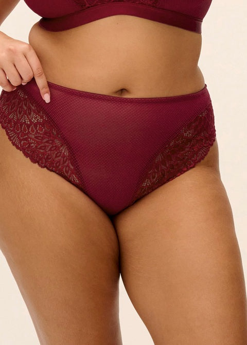 Elomi Tiernie Brief - Tibetan Red Thong Elomi 8 US / 12 UK (M) TIBETAN RED