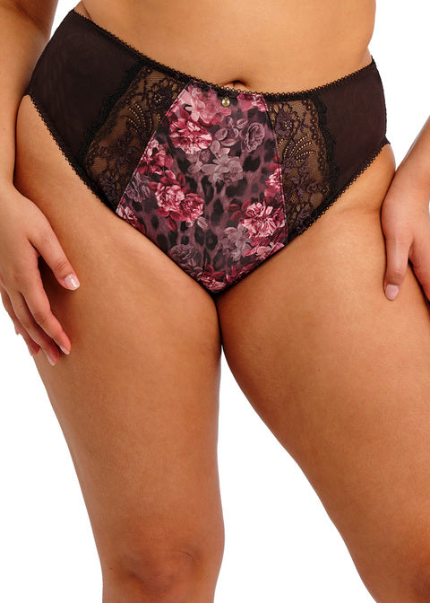 Elomi Morgan High Leg Brief - Dark Romance Bra Fittings by Court