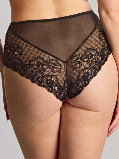 Panache Envy Deep Brief - Black Rose Bra Fittings by Court