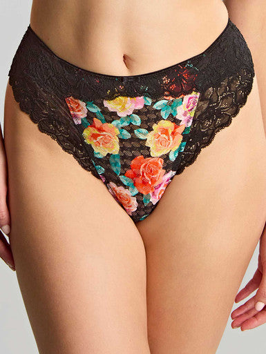 Panache Envy Brazilian - Black Floral Bra Fittings by Court