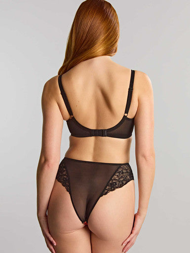 Panache Envy Brazilian - Black Floral Bra Fittings by Court