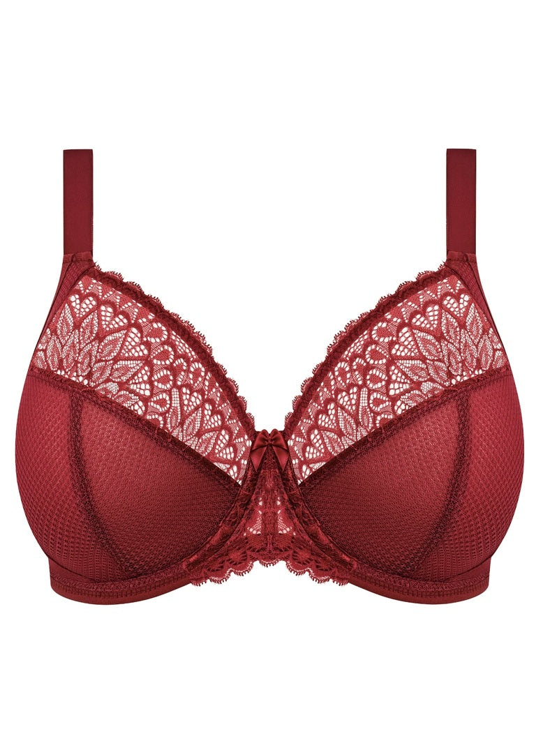 Elomi Tiernie UW Plunge Bra -Tibetan Red Elomi 32J US / 32GG UK TIBETAN RED