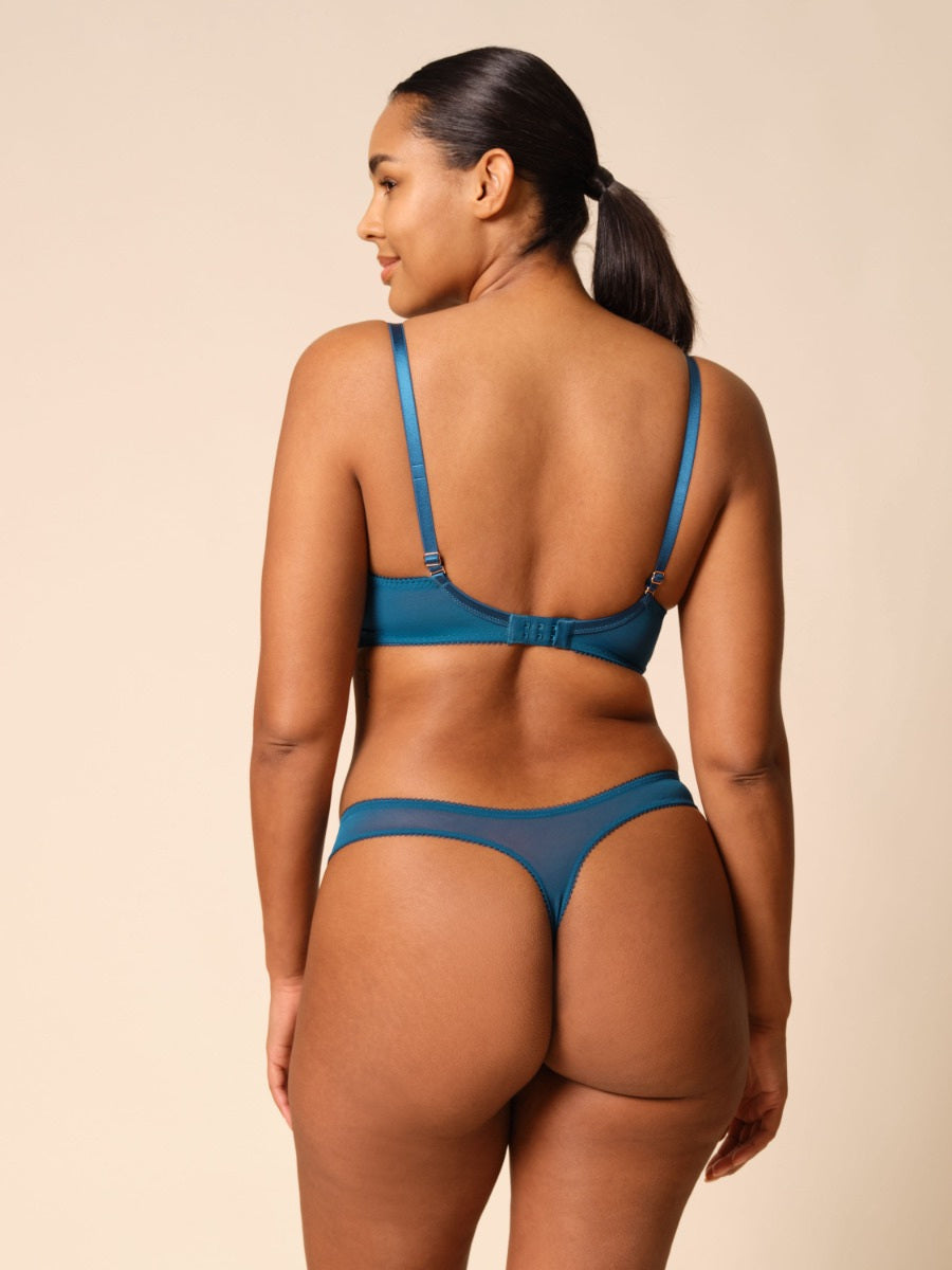 Gossard Superboost Lace Thong - Deep Teal Bra Fittings by Court