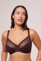 Montelle Muse Full Cup Lace Bra Fashion Color - Fudge Montelle 30DD (E) FUDGE