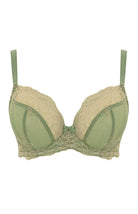 Panache Ana Plunge Bra Fashion Color - Sage and Sand Bra Fittings by Court 30DDD US / 30E UK SAGE / SAND