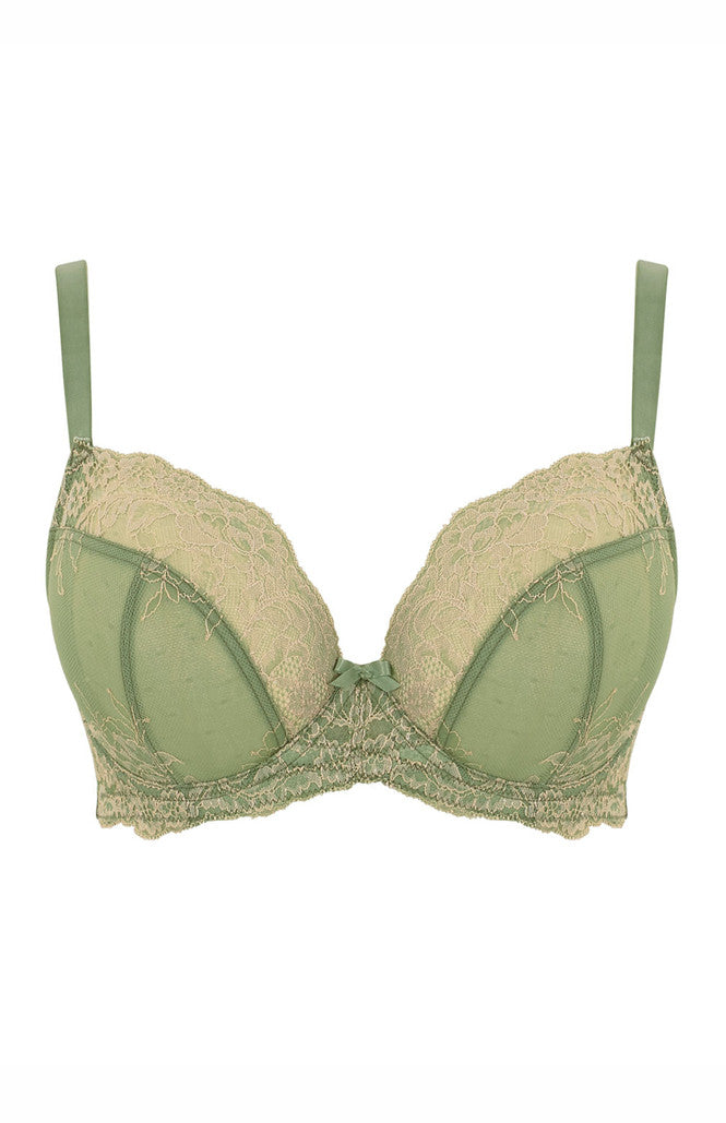 Panache Ana Plunge Bra Fashion Color - Sage and Sand Bra Fittings by Court 30DDD US / 30E UK SAGE / SAND