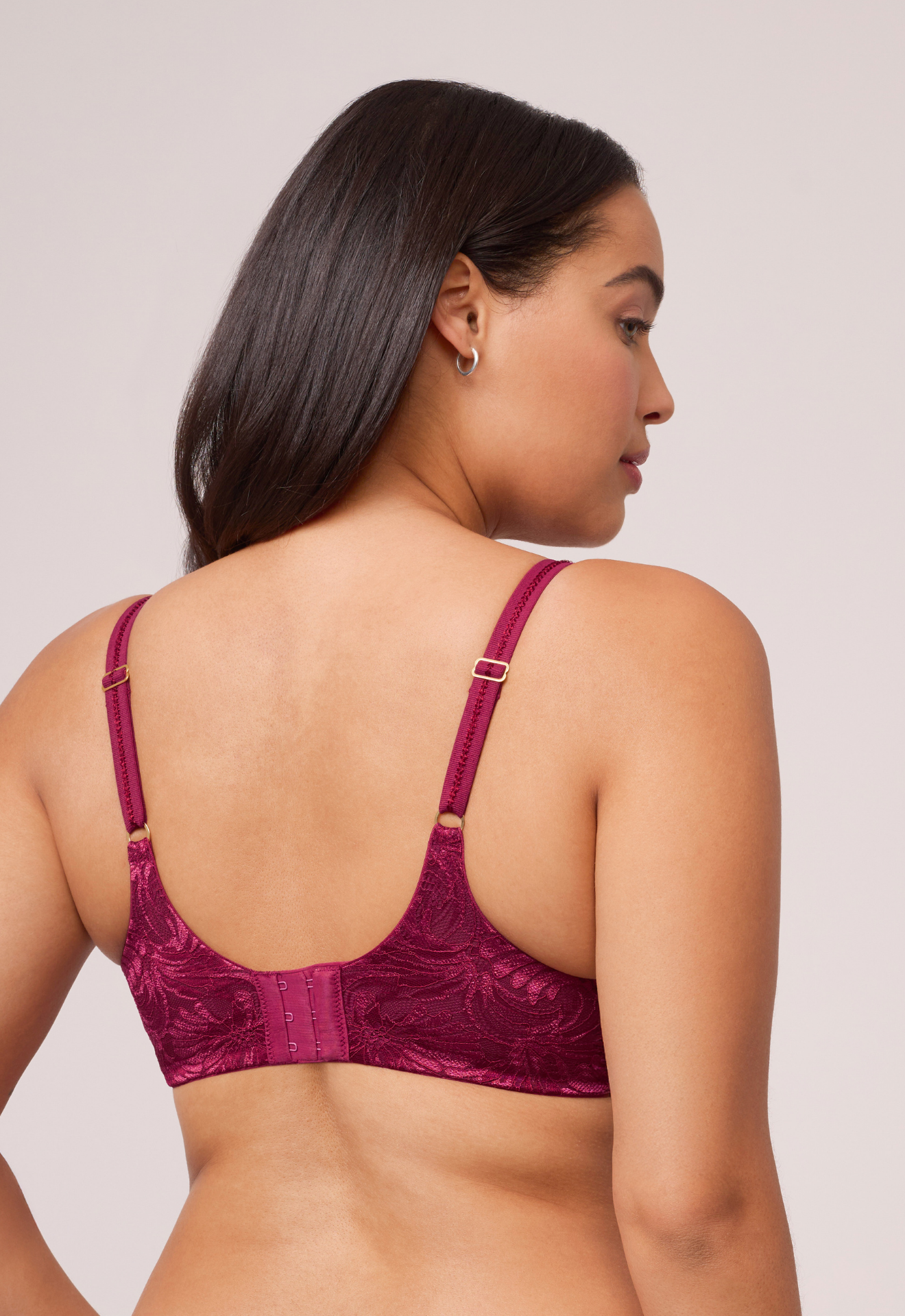 Montelle Vixen Muse Full Cup Lace Bra Fashion Color - Dark Cherry Montelle