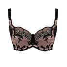 Panache Clara -Black / Pink Bra Fittings by Court 30DDD US / 30E UK BLACK / PINK