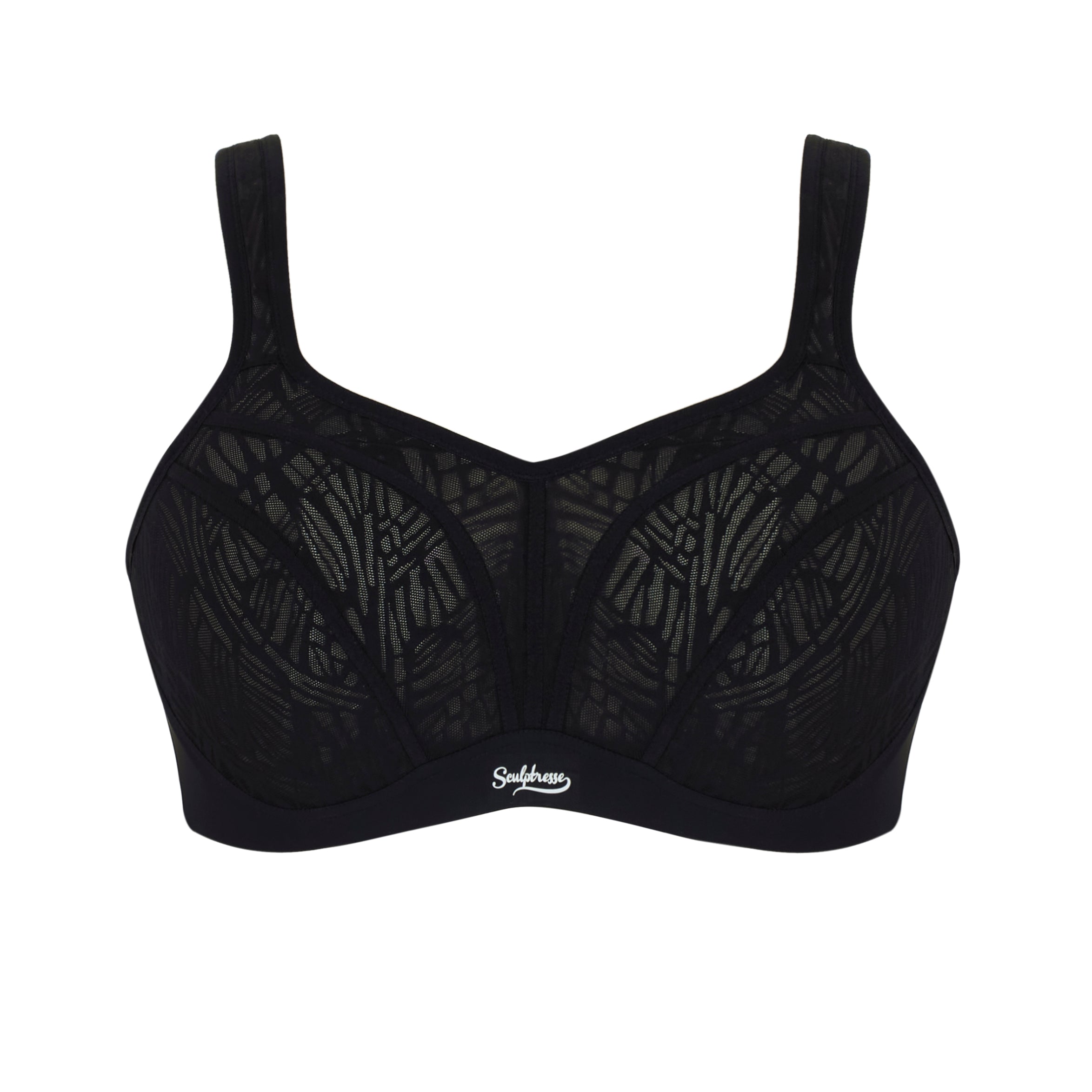 Sculptresse by Panache Activate Sports Bra - BLACK/CHALK Bra Fittings by Court