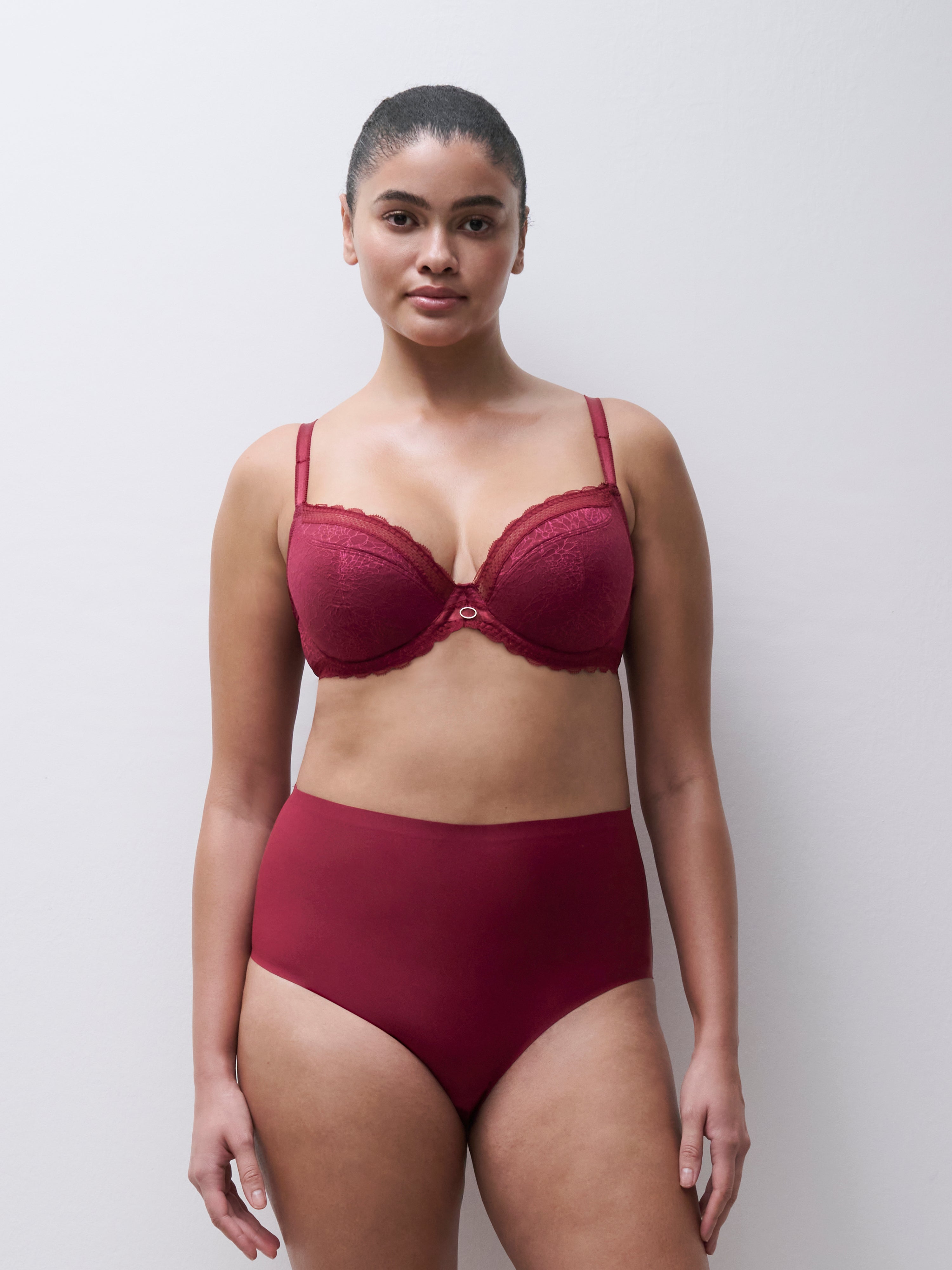Chantelle Belle Sexy Unlined Plunge Bra - Raspberry Chantelle