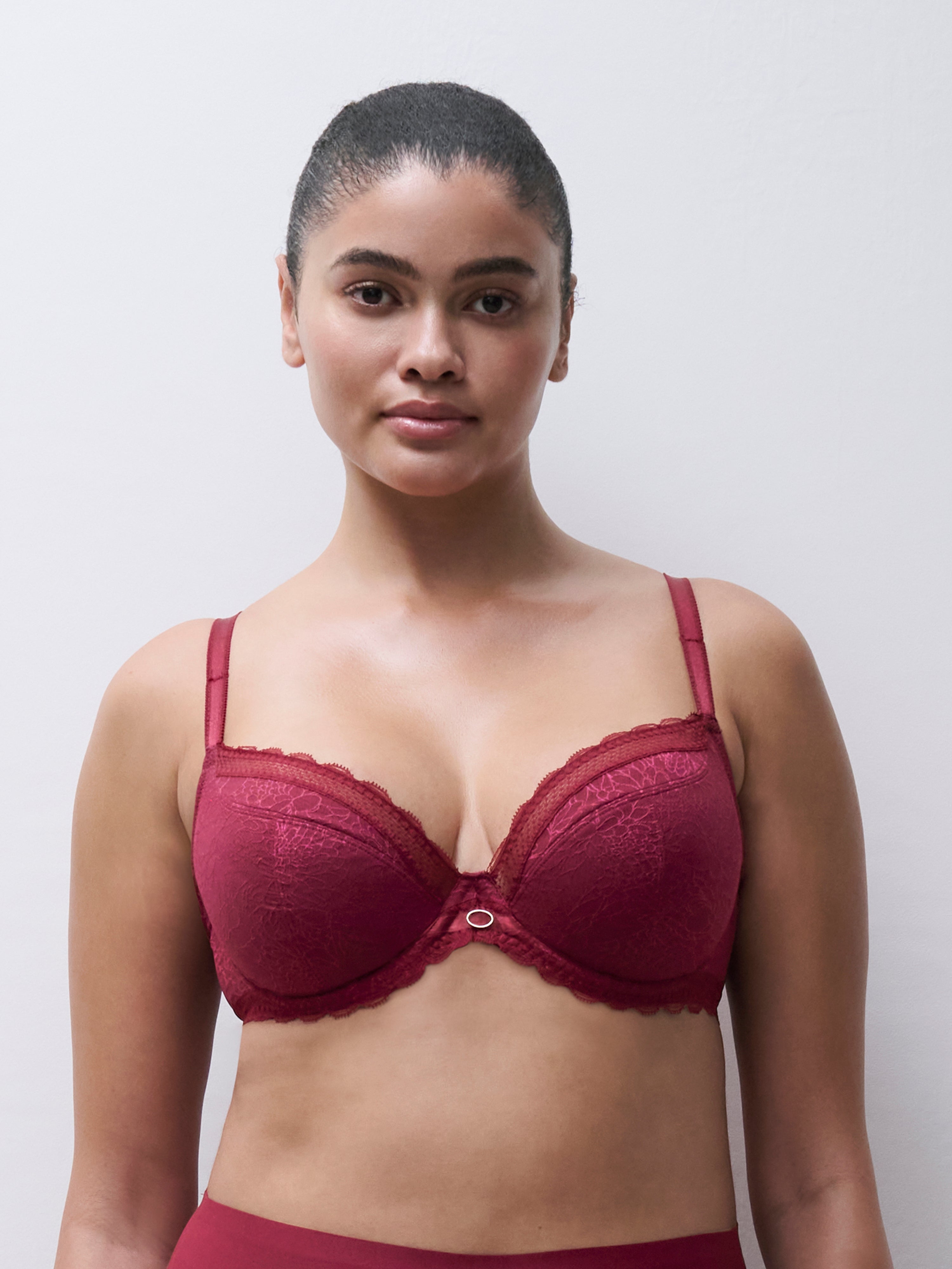 Chantelle Belle Sexy Unlined Plunge Bra - Raspberry Chantelle