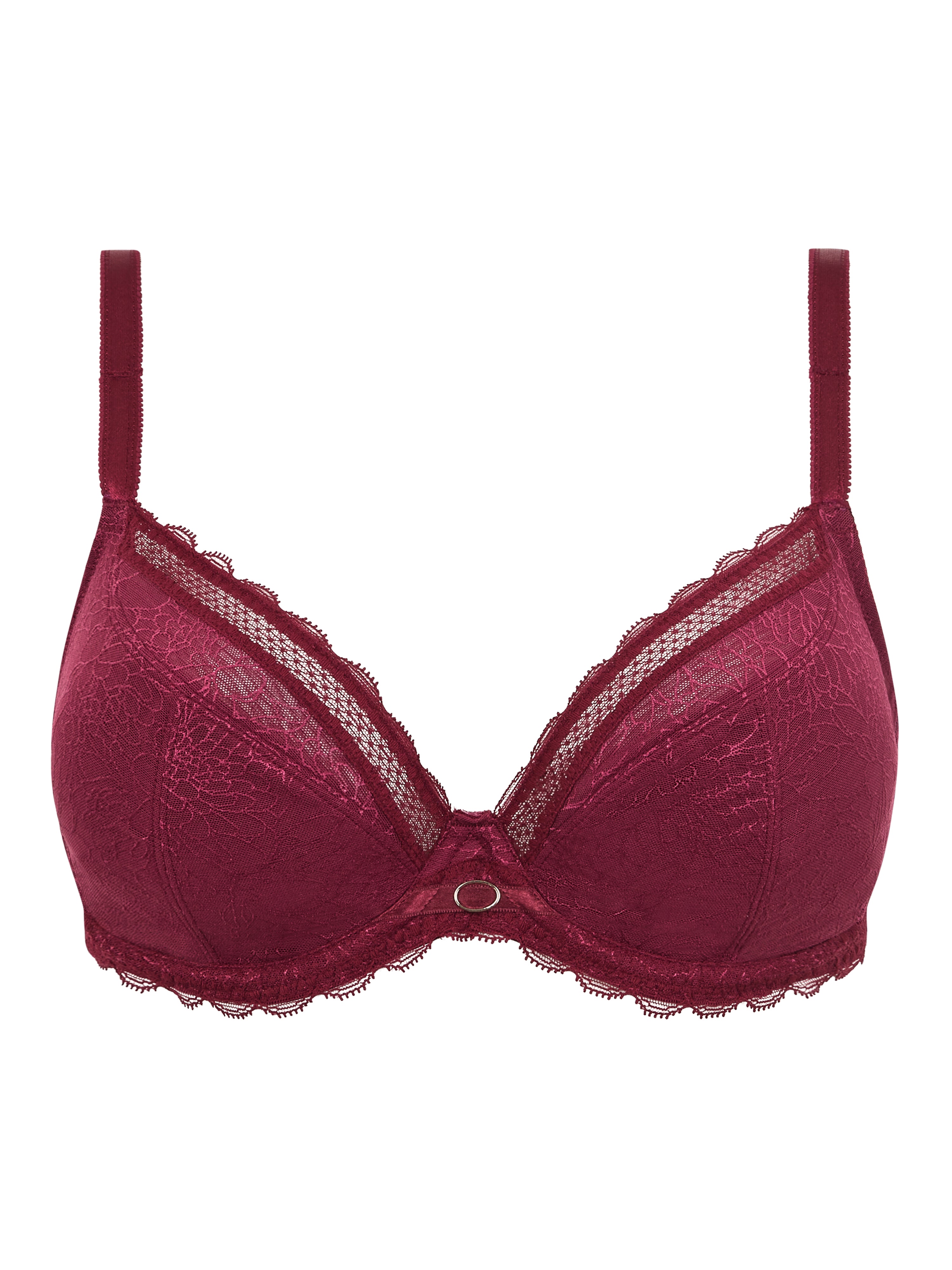 Chantelle Belle Sexy Unlined Plunge Bra - Raspberry Chantelle 30DDD (F) US / 30E UK RASPBERRY