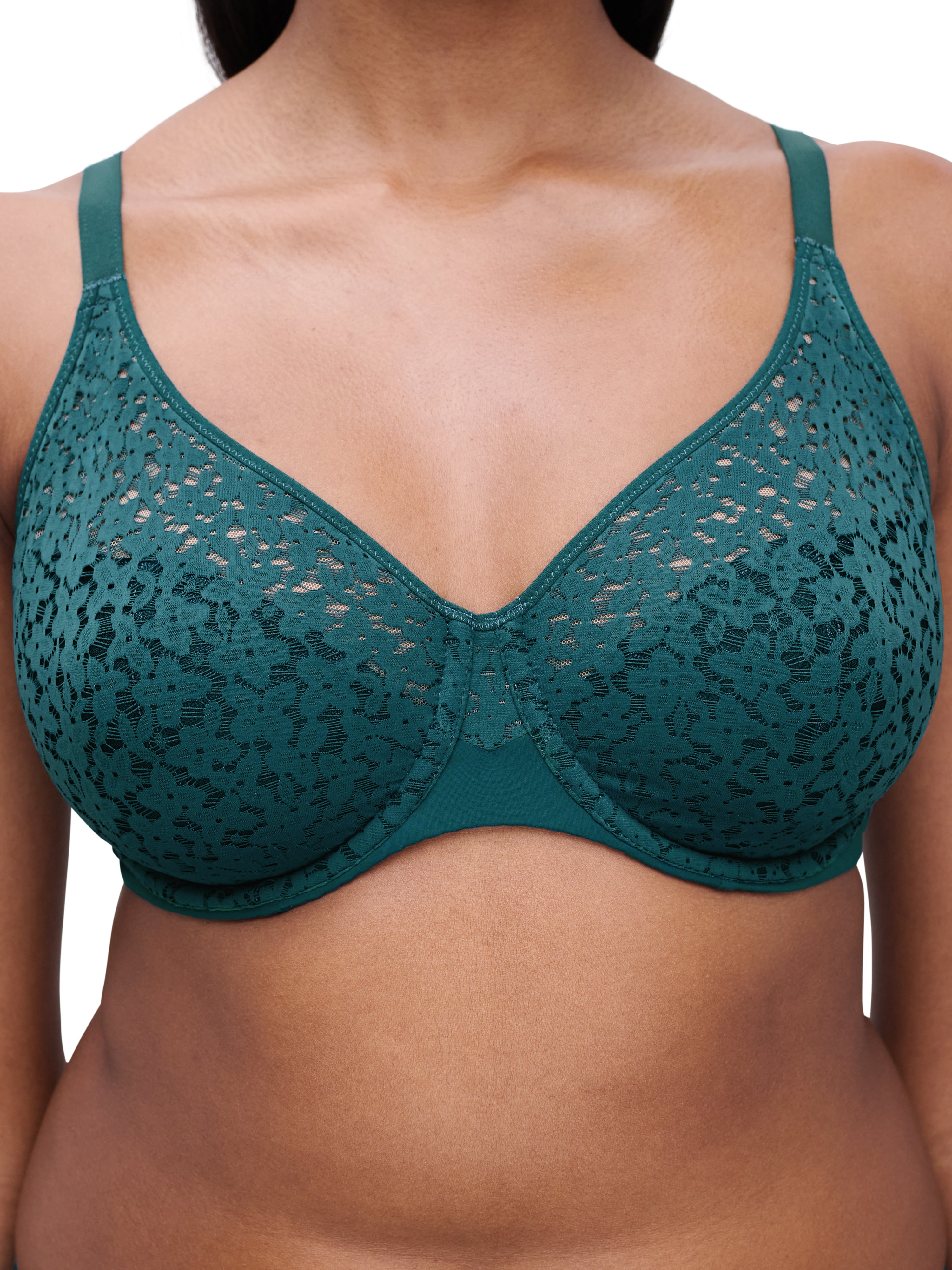 Chantelle Norah Comfort Underwire Bra - Fashion Colors Bosom Besties 30DD (E) EMERALD GREEN
