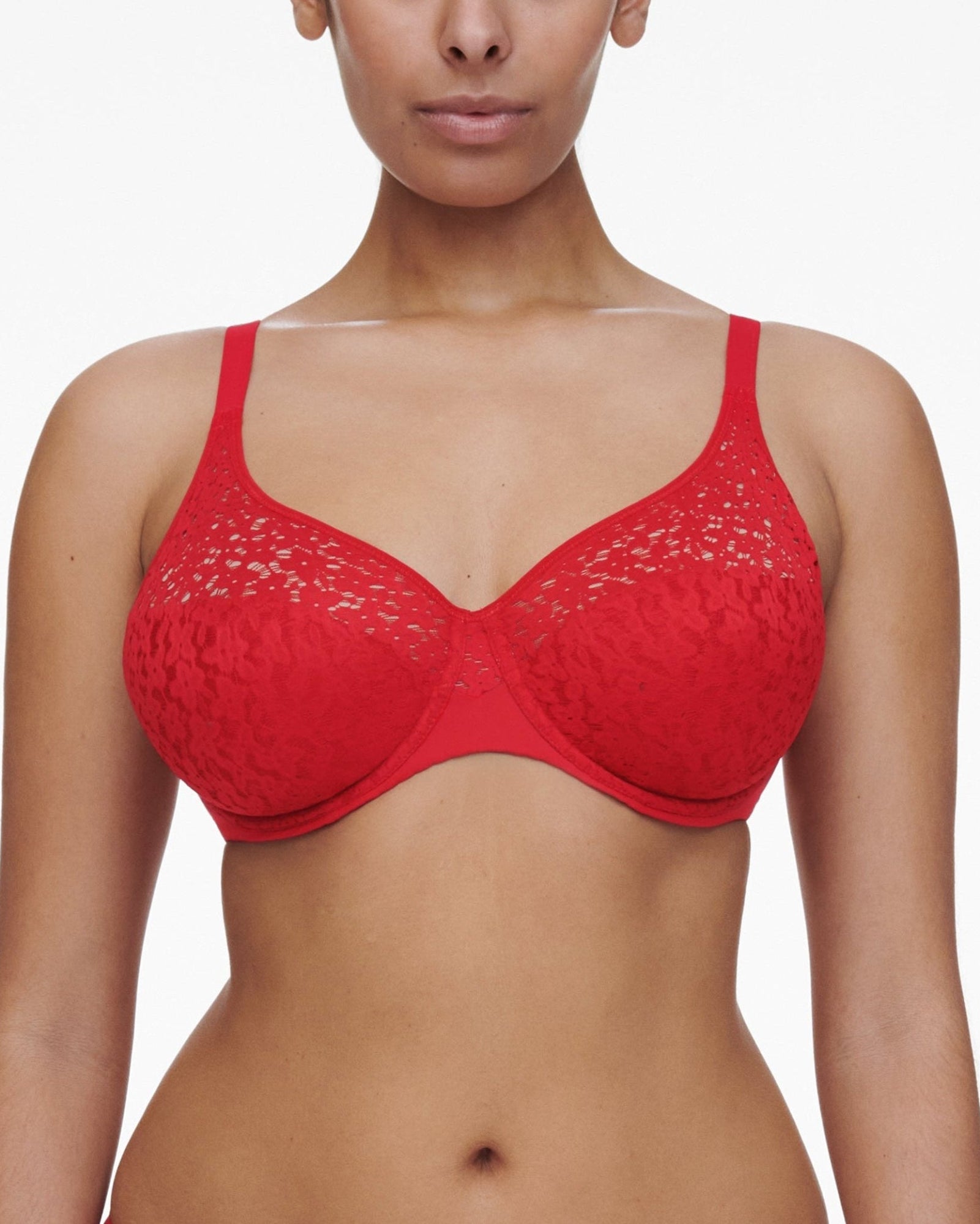 Chantelle Norah Comfort Underwire Bra - Poppy Red Chantelle