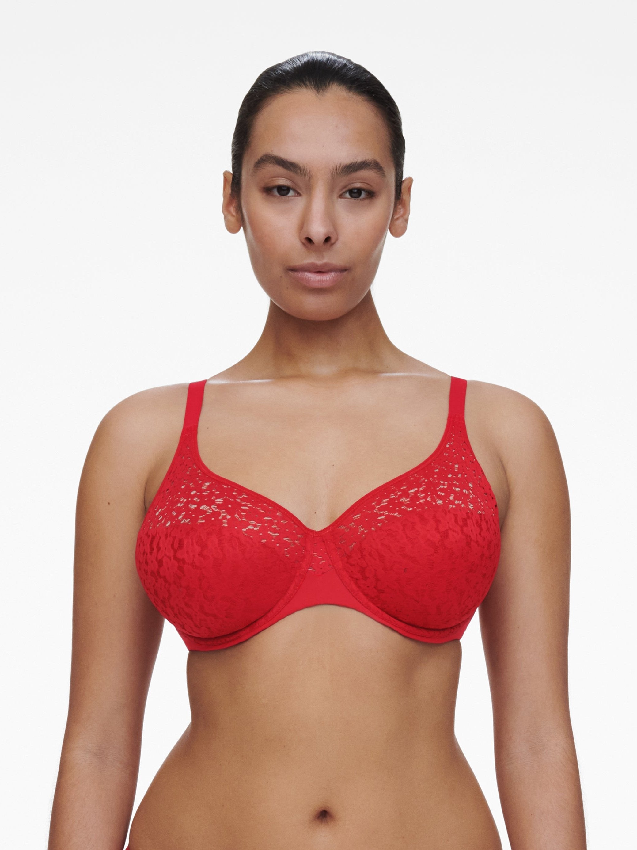 Chantelle Norah Comfort Underwire Bra - Poppy Red Bosom Besties