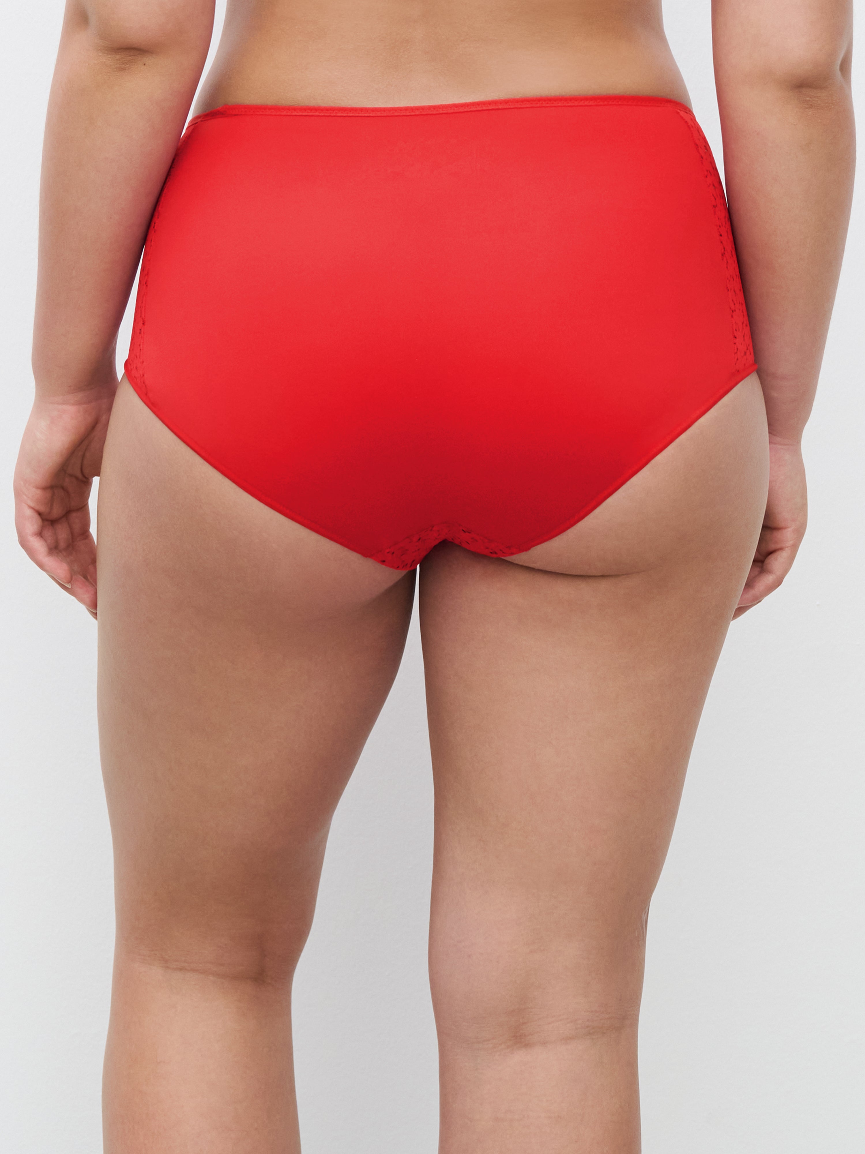 Chantelle Norah Comfort High Waist Brief - Poppy Red Bra Fittings by Court