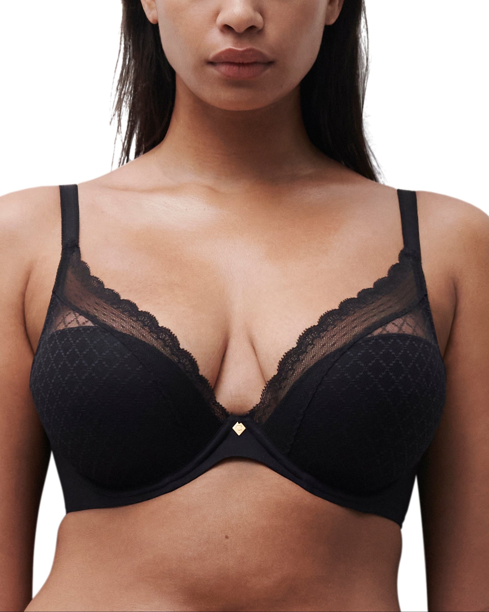 Chantelle Norah Chic Plunge T-Shirt Bra Molded Cup Chantelle
