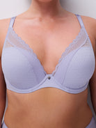 Chantelle Norah Chic Plunge T-Shirt Bra Fashion Colors Molded Cup Chantelle 30D THISTLE