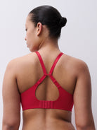 Chantelle Norah Chic Plunge T-Shirt Bra - Poppy Red Molded Cup Bra Fittings by Court