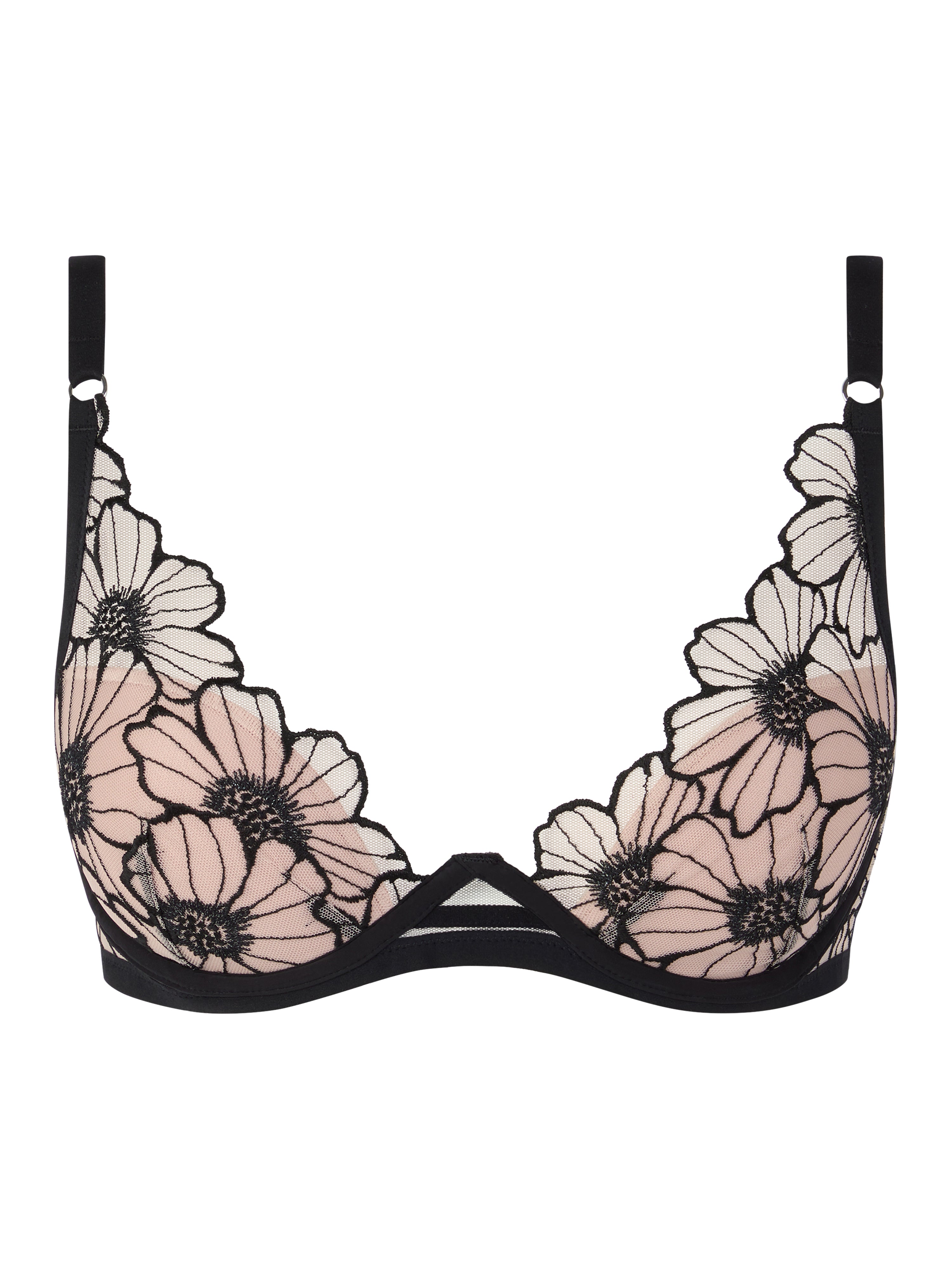 Chantelle Pulp X Lush Plunge Chantelle 30D BLACK