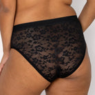 Curvy Couture Lace High Cut Brief - Black Bra Fittings by Court