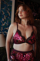 Kilo Brava Tapestry Triangle Bralette Bra Fittings by Court S (32B-DD) TAPESTRY FLORAL