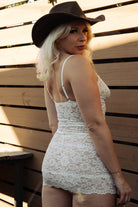 Kilo Brava White Lace Mini Slip and G-String Bra Fittings by Court