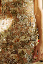 Kilo Brava Embroidery Maxi Dress - Multi Sparkle / Champagne Bra Fittings by Court