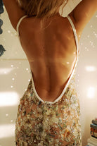 Kilo Brava Embroidery Maxi Dress - Multi Sparkle / Champagne Bra Fittings by Court